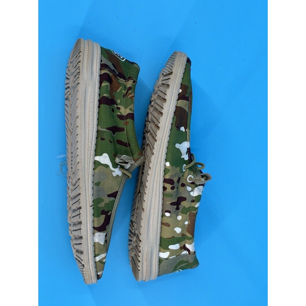 HEYDUDE Wally Camouflage Men’s 10 Multi Camo Canvas Slip On Shoes